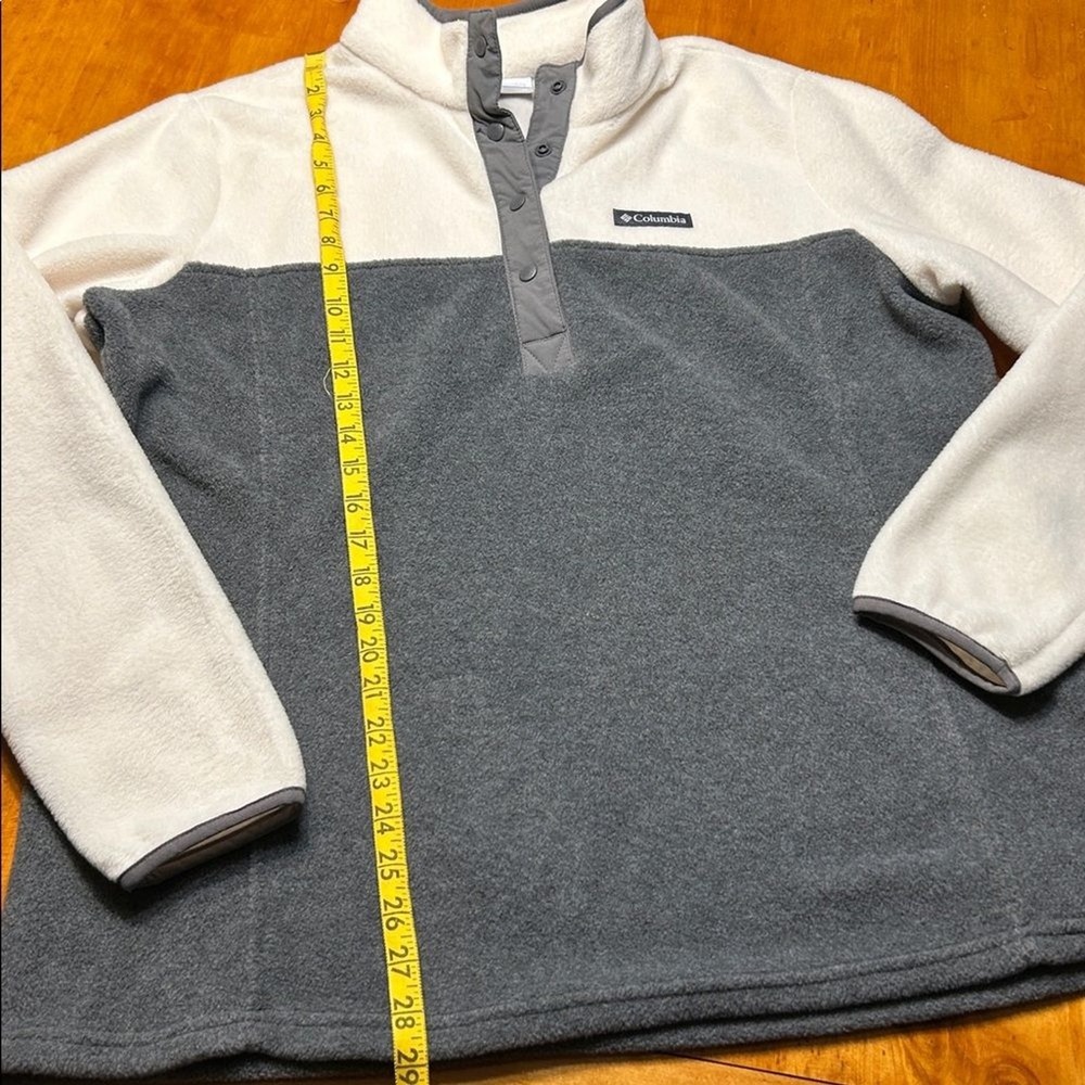 Columbia Granola Girl Gorpcore Fleece Pullover Vintage 90s Colorblock Snap Neck - Picture 4 of 8